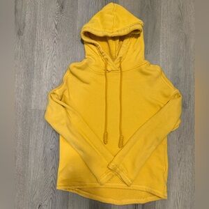 H&M LOGG Yellow Hoodie with Drawstrings - Small - 100% Cotton